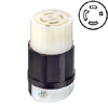 30 AMP, 347/600V, Black Nylon Locking Connector with Grounding