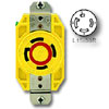 30 Amp 3-Phase 250V Single Locking Flush Receptacle