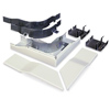 2400D Series Raceway Radiused Divided Flat Elbow
