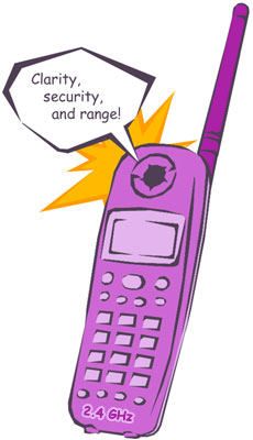 cordless phones, cordless telephones, 900MHz cordless telephones, 2.4ghz cordless telephones