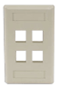 rear loading face plates, infin-e-station, face plates, hubbell face plates