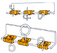 caddy, stud wall brackets, datacomm installation, datacomm support system