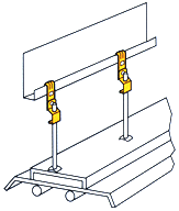 caddy, stud wall brackets, datacomm installation, datacomm support system
