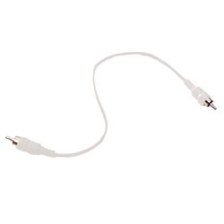 Legrand - On-Q 1' White RCA to RCA Patch Cable for Audio