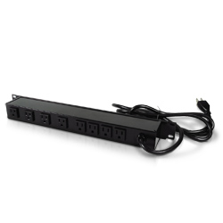 Rack Mount Plug-In Outlet Center® with Eight 15 Amp Rear Outlets