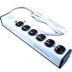 Medical Dental Grade Plug-In Outlet Center® with 6 Outlets