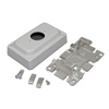 1500 and 2600 Series Steel Pancake Overfloor Raceway Single Receptacle Box