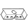 S4000 Series Blank End Fitting with One Knockout
