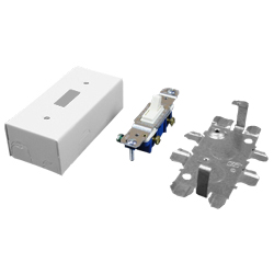 Legrand - Wiremold 500® and 700® Series 15A, 125V Single Pole Switch and Box Fitting