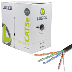 Cat5e 24 AWG 4 Pair Solid Wire 1000ft