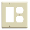 Urea Combination 2 Gang Wallplate (1 Duplex/1 Decora/GFCI)