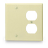 Urea Combination 2 Gang Wallplate (1 Duplex/1 Blank)