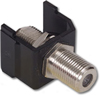 Coaxial F-Type Coupler Snap-Fit Module