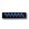 SC Fiber Optic Adapter Panel 6-Port Simplex Metal