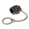 Industrial Plug Protective Dust Cap w/ Retention Chain (Pkg of 20)
