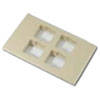 M14CH Flush Mounted Modular Furniture 4-Port Faceplate