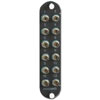 12 Fiber CCH Panel with ST Compatible, 50um Ceramic Adapters