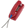 Basic Wall Phone with Armored Cord and Plastic Cradle