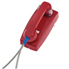 Basic No Dial Wall Phone with Armored Cord and Plastic Cradle