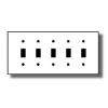 Commercial Grade Nylon Wallplates 5-Gang