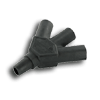 16 Series - 3-Fer F-M-M-M, Taper Nose Single Pole Cam-Type Multi-Way Connector 400 Amp Max.
