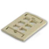 L Series Flush-Mounted Faceplate - 6 Port