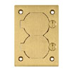 Flush Concrete Rectangular Floor Box Cover with Duplex Flap