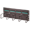 Clarity 5E Standard Density Patch Panel with Hinged Cable Management and Six-Port Modules