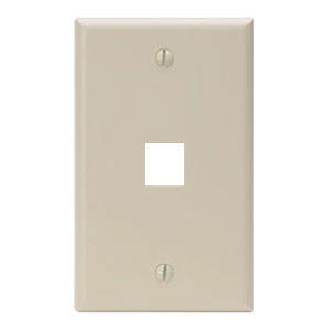 Single Gang QuickPort Wallplate 1 Port