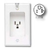 Side Wired Clock Hanger 15Amp 125V Grounding
