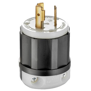 20Amp 250V 2-Pole 3-Wire Locking Plug