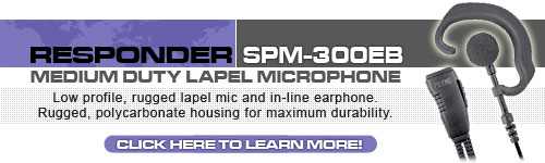 RESPONDER SPM-300EB Series - Medium Duty Lapel Microphone