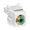 QuickPort RCA 110-Type Video Connectors with Green Barrel