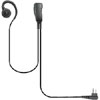 Pro-Grade Commercial Lapel Microphone with Soft G-Hook Earphone for Kenwood x01 and HYT x01
