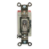 Extra Heavy Duty Industrial Series 20A 120V 3-Way Pilot Light AC Switch, Clear