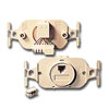 6P4C Type 105 Modular Jack with 110-Type Termination