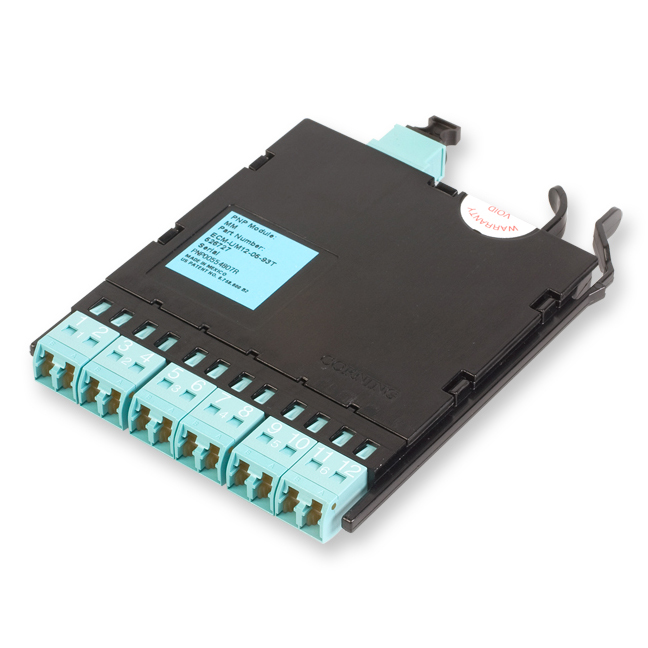 12 Fiber Pretium EDGE LC Duplex to MTP Connector Module, 50 m multimode (OM3)