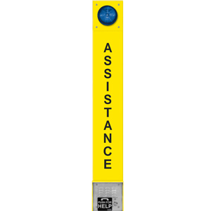 ADA Compliant VoIP Tower Phone with Blue LED Beacon and Strobe Light