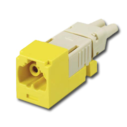 Panduit® Mini-Com FJ  Z-Keyed Duplex Jack Yellow Module 62.5/125um