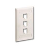 Mini-Com Classic Series Faceplates with Label and Label Cover
