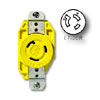 20 AMP 277V Single Locking Flush Receptacle