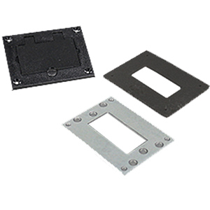 Nonmetallic GFI Cover Plate, Black