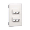 NetKey 4-Position Snap-on Vertical Sloped Faceplate