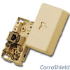CorroShield 4 Conductor Surface Mount Baseboard Jack Assembly
