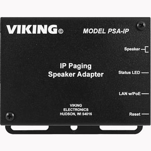 Convert any 8 Ohm, 25V, or 70V Analog Paging Speaker to an IP Speaker