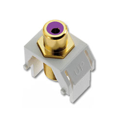 Legrand - On-Q Purple RCA to F Connector