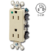 Hospital Grade 15A/125V Duplex Decora Receptacle