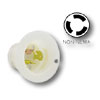 15Amp Non-NEMA Locking Flanged Inlet