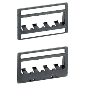 Mini-Com Ultimate ID Patch Panel Faceplates for Modular Patch Panel Frames (2pk)
