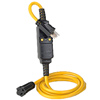 15A-120V Automatic Reset GFCI Molded-On NEMA Plug (5-15P) and Connector (5-15R)